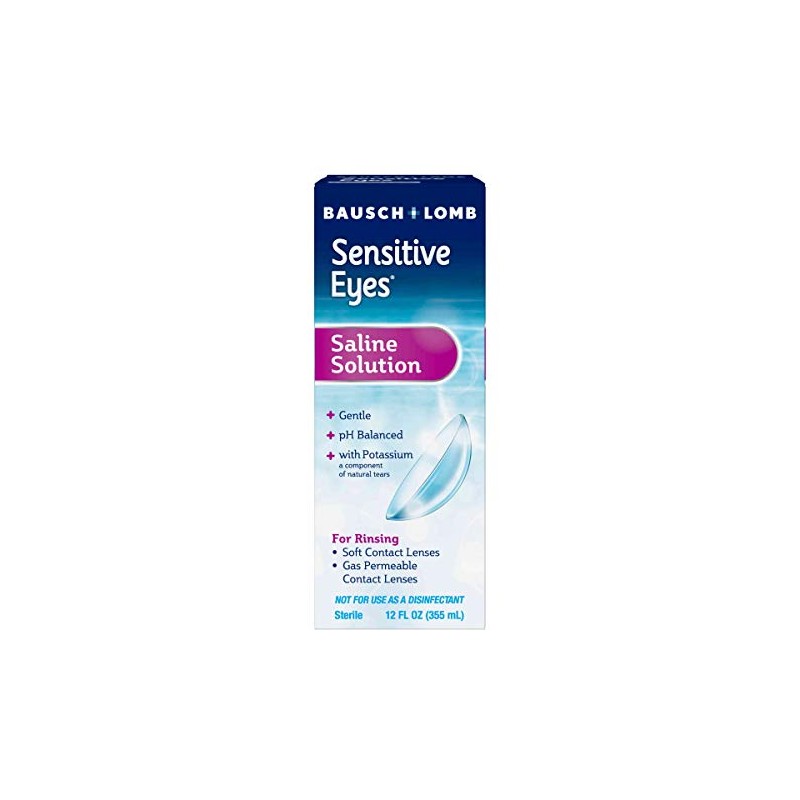 Bausch + Lomb Sensitive Eyes Saline Solution, Gentle Daily Rinse