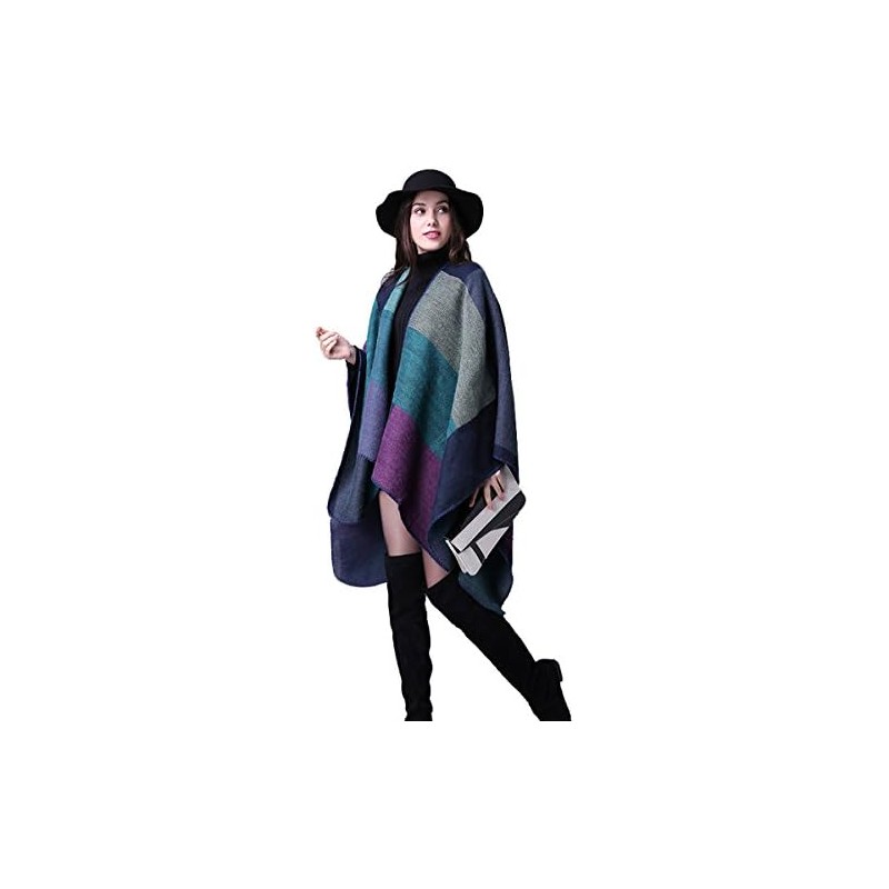 Mujeres Suave Bufanda de Cuadrícula Chal Pashmina Estolas Mantos