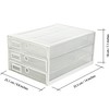 Exerz Desk Organizer Wire Mesh 3 Tier Sliding Drawers Paper