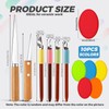 4 Pack Pottery Carving Tool Set 5.9inch Sculpture Carving Scraper