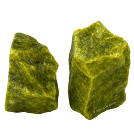 Vesuvianite Crystals and Gemstones - 2 Pieces Certified Natural Healing Crystals for Energy, Balance, and Wellness - Ideal for Reiki Meditation and Decor