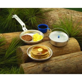 Texsport 5 Piece Aluminum Outdoor Camping Cookware Mess Kit