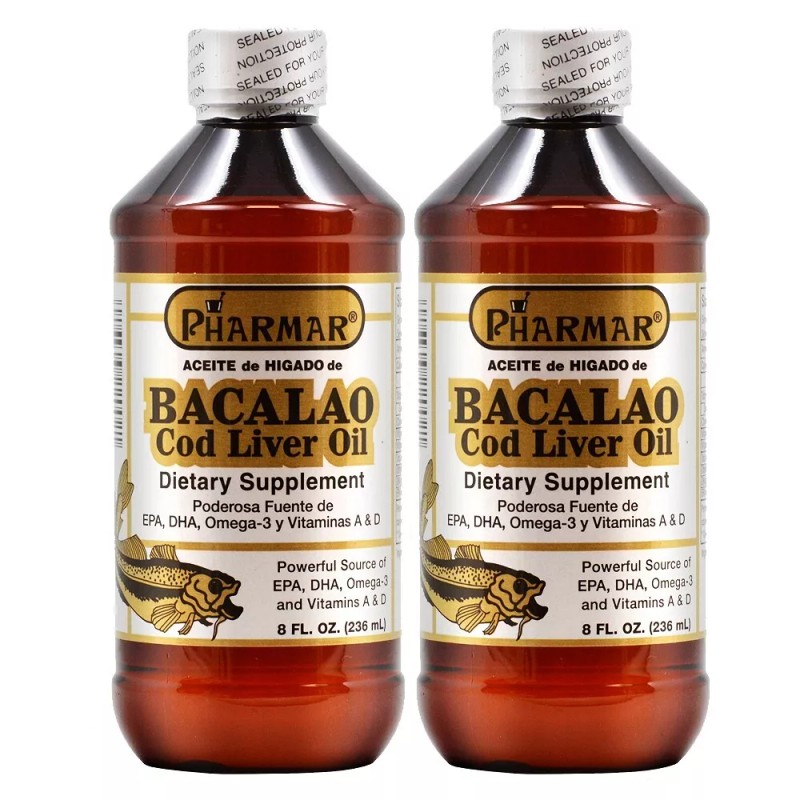 Imperial Phamark Cod Liver Oil Regular 8oz (Pack of 2)