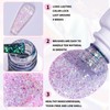 noirwhite 6 Color Glitter Sequins Gel Nail Polish Sparkly Shiny