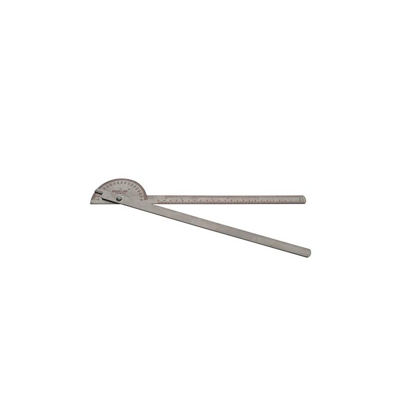 Baseline 12-1041 Stainless Steel 180 Degree Conzett Goniometer, 14" Length
