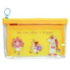 Greeting Life RYZ-1083 Pencil Case, Mesh Pocket Pen Case, Yellow