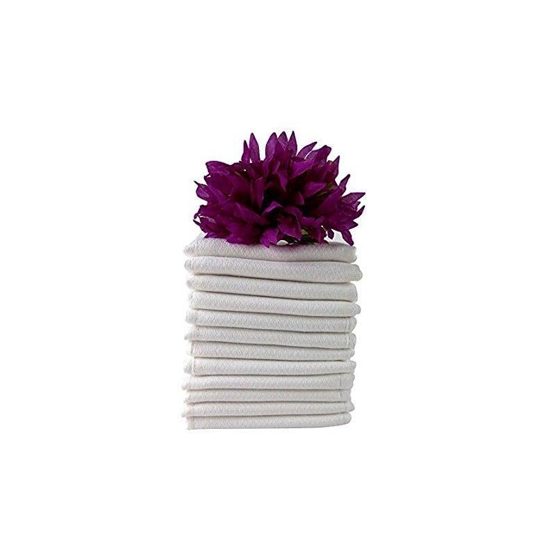 Premium 100% Cotton Cloth Diapers for Baby, 48 Pack Reusable,