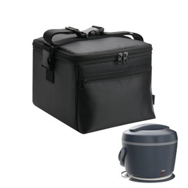 Beautyflier Carrying Bag Compatible with Crock-Pot 20oz Electric Food Warmer, Reusable Insulated Food Thermos Storage Bag with Adjustable Strap, Great for Road Trips Picnic Beach (Bag Only)