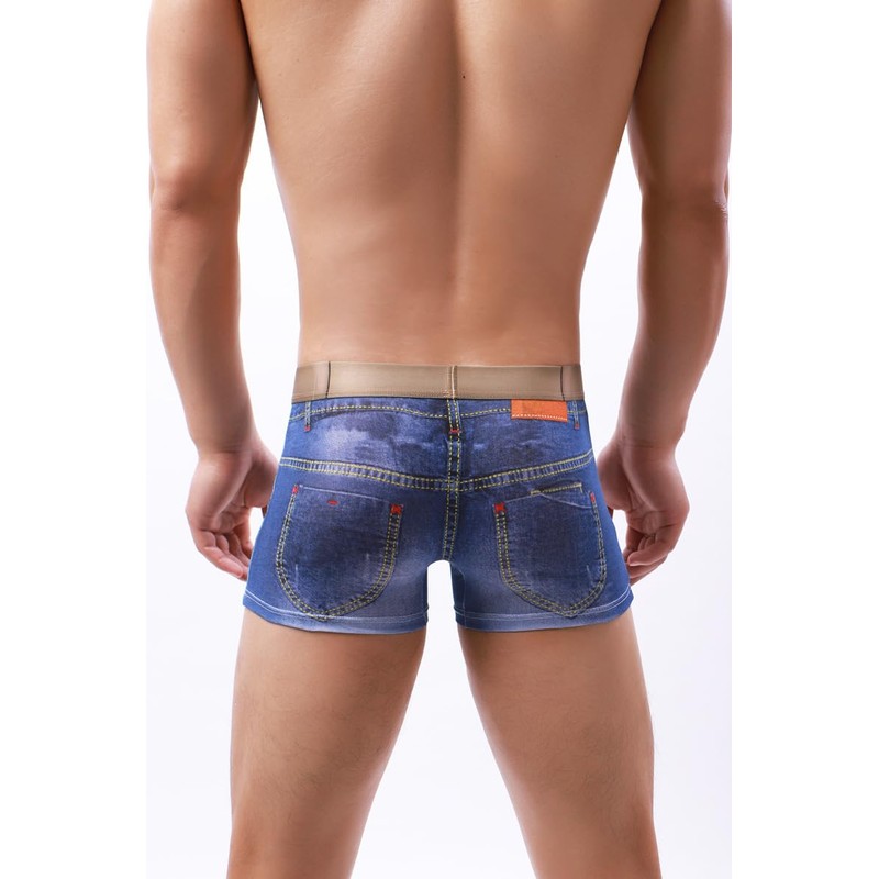 Golirsteca - Calzoncillos tipo calzones de algodón 3D para hombre,