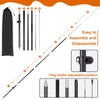 Buryeah 2 Sets Tomatoes Feather Flag Kit 7ft Tomatoes Fruit