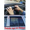 Set of 4Pcs Smoke Window Sun Rain Visor Vent Guard