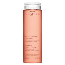 Clarins Soothing Toning Lotion | Soft, Soothed and Comforted Skin After 14 Days* | Cleanses, Tones, Hydrates, Soothes and Balances Skin's Microbiota | Alcohol-Free | Camomile Extract