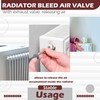 DOJA Barcelona Radiator Bleed Valve Pack 12 - Screwed Ends,