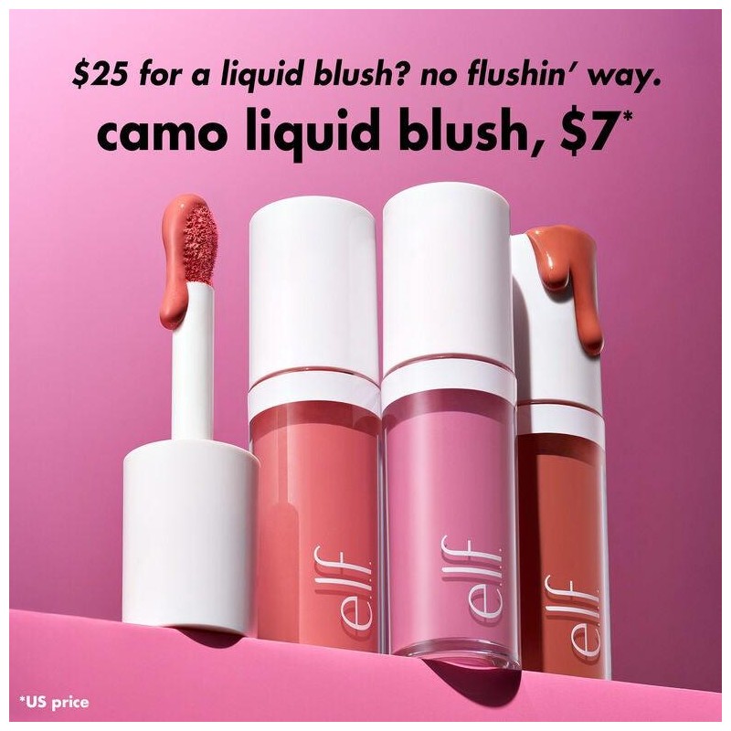 Camo High Pigment Liquid Blush:_Coral Crush - Bright Coral