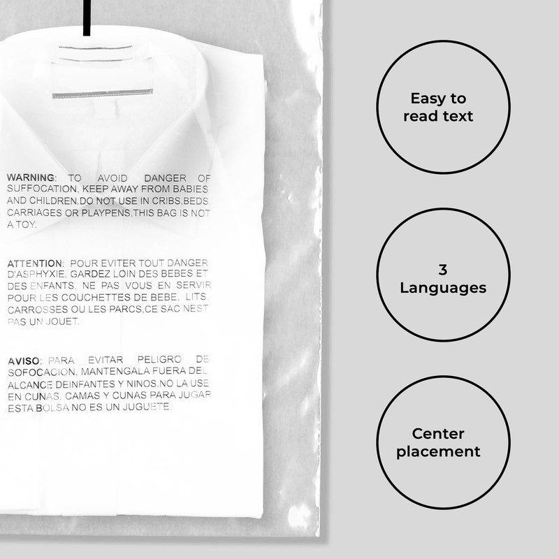 The Boxery 9x12'' Self Seal Clear 1.5Mil Poly Bags with