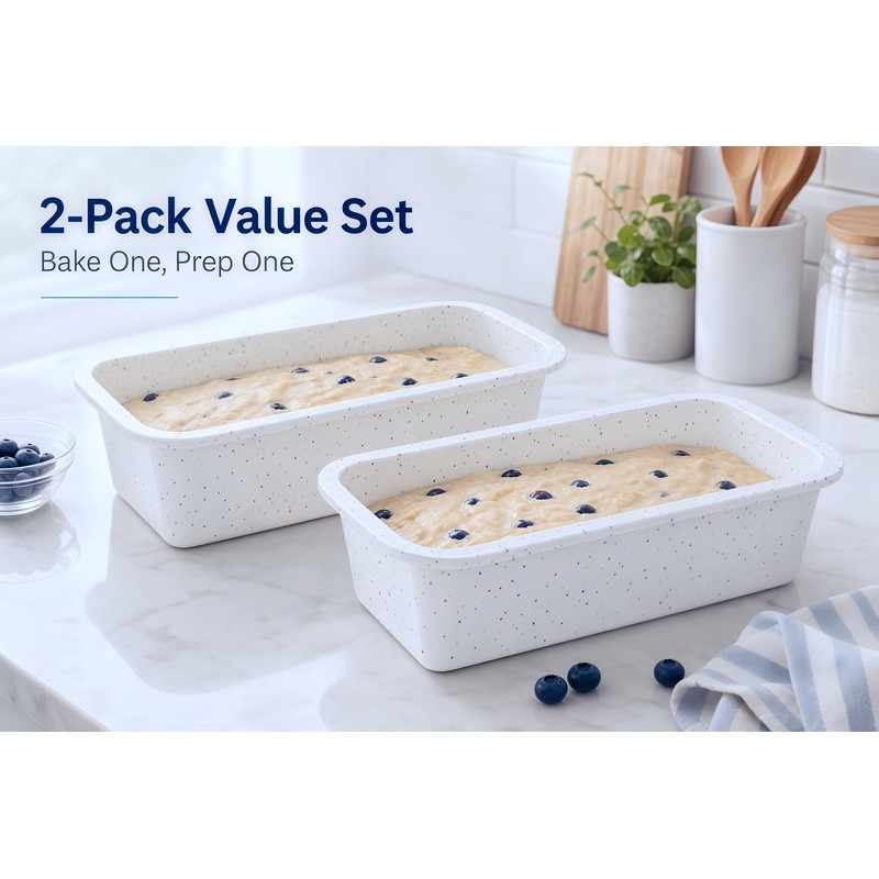 Vinino Silicone Loaf Pan, 100% Food-Grade BPA-Free Pure Silicone, Standard