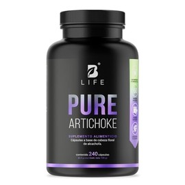 Alcachofa pura de 240 Cápsulas 500 mg. Ingredientes naturales. Pure Artichoke B Life.