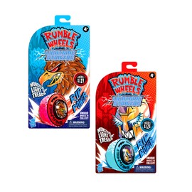 Cepia LLC Rumble Wheels - Lightning Strikers 2-Pack A: Thunder Hawk & Street Warrior Light Up Racing Action