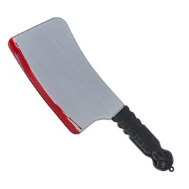 Vaulted Skulls & Co Horror Plastic Costume Accessories | Fake Bloody Prop | Multicolor (Cleaver)