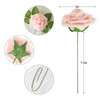 AmyHomie Artificial Flower Blush Pink Rose 25pcs Real Looking Fake