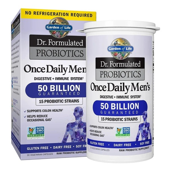 Garden Of Life Probioticos Once Daily para hombres 50b 30