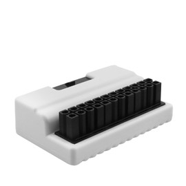 DGZZI ATX Motherboard 24-pin Power 90 Degree Bend Adapter DIY Computer Accessories 2x1.3x0.4inch Chassis Wire Beauty and Organization Suitable for Desktop Motherboard Power Supply White