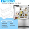 [2 pack] Upgraded W11366475 Refrigerator Door Shelf Bin Compatible with