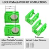 RKK 1-3/8" - 1-3/4" Door Lock Installation Kit Door Hole