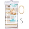 Strix Design QB-157D Shower Curtain, Waterproof, Border Pattern, 53.1 x