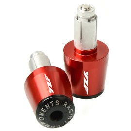 22mm 7/8 "Motorcycle Hand End Caps Compatible with YZF R1 R6 R125 R65 R3 600R Red