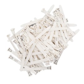 Chicken Leg Rings Numbered Identification Tags 1-100 Reusable Poultry Leg Bands for Ducks Chicks Goose, Bird Pigeons Leg Rings Readable Numbered Bird Identification Leg Bands (White)