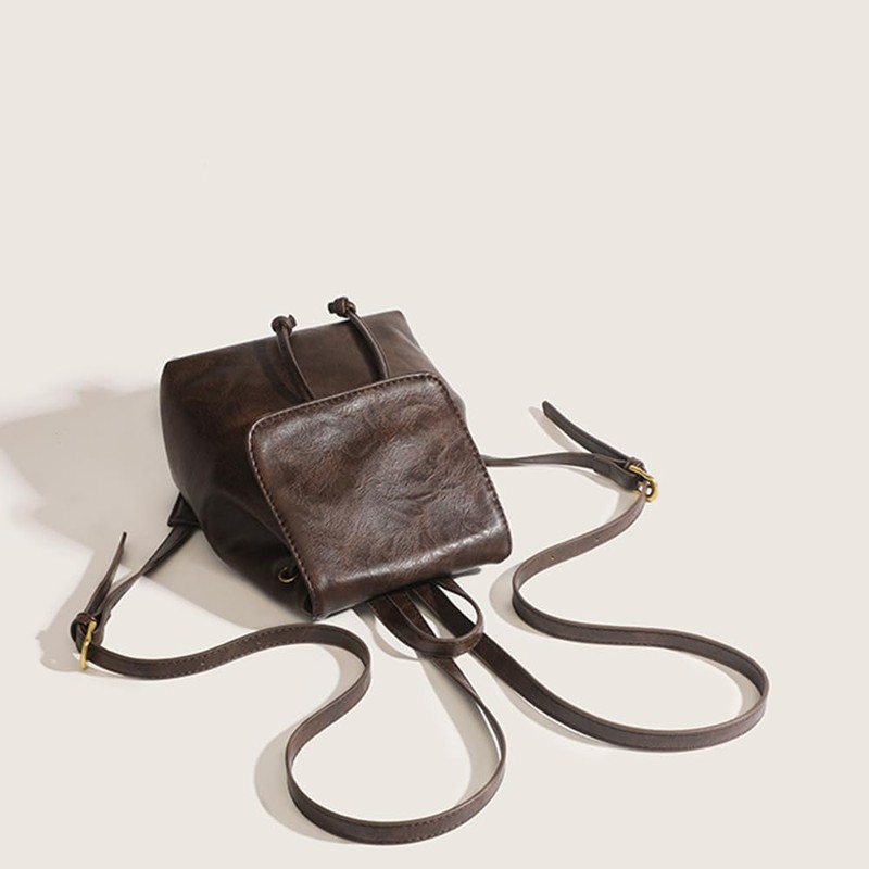 [miniministore] リュック レディース ミニリュック韓国風 リュックサック バックパック 小さめカバン シンプル お出かけ スクエアバッグ