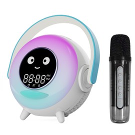 LOVME Toddlers Sleep Training Clock, Kids Alarm Clock with Bluetooth Speaker, Night Light and Nap Timer, Microphone and OK to Wake Alarm Clock for Toddlers Kids Boys Girls