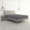 Max Color Fitted Sheet, Smoky Grey, Double 170x200 cm