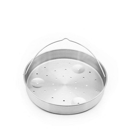 PurrsianKitty Compatible With Instant Pot Accessories 4 Piece Set Includes Egg Steamer Rack, Steamer Basket, Divider, and Dish Clip for Veggie Cooking Eggs Stainless Steel Fits 5, 6 and 8 Qt