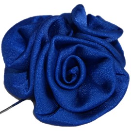 Flairs New York Gentleman's Essentials Premium Handmade Artisan Flowers Lapel Pins (Pack of 1 Pin, Royal Blue Bouquet)