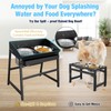 Bobbie & Laxi 15" Tilted Elevated Dog Bowl, Spill-Proof with