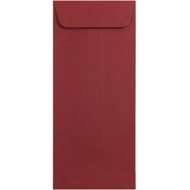 JAM PAPER #10 Policy Business Premium Envelopes - 4 1/8 x 9 1/2 - Dark Red - 50/Pack