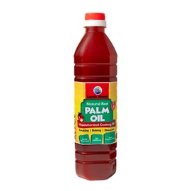Laurelle Blossom Palm Oil 1 litre- Unrefined Red Palm Oil from Africa | Zero Additives | Rich Source of Vitamins A & E | Red Oil for Soups, Fries, Pastries, etc. | Good for Skin Health