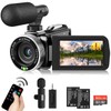 Video Camera Camcorder 4K 60FPS 48MP YouTube Camera with Wireless
