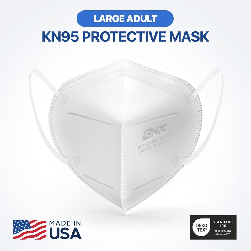 Mascarilla KN95 BNX – Tallas Kids, Adult Medium y Large