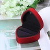 DELALO Elegant Ring Box with Velvet Lining and LED Lighting