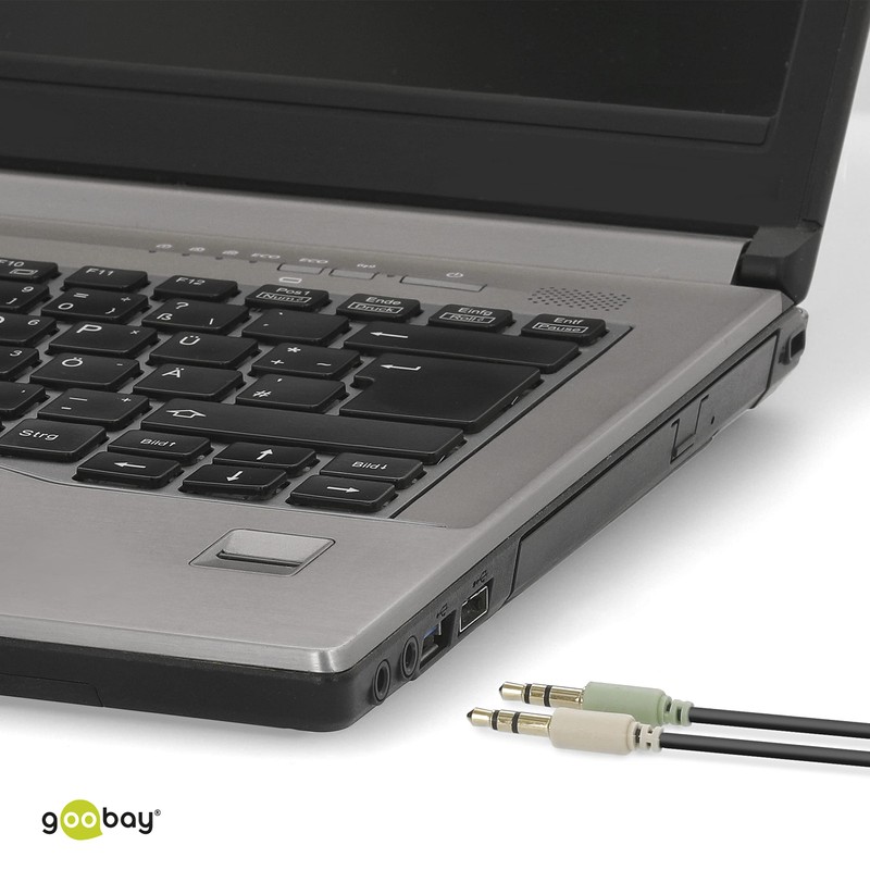 Goobay 48980 Audio Adapter - Y Splitter, 3,5 mm Klinken-Buchse