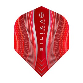 Harrows Dart Flight Silika Lumen Dart Flight Dart Flight Set for Soft Darts and Steel Darts (Number 2, Red)