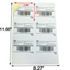 KAIHENG 3.66" x 3.9" Shipping Address Labels for Laser Inkjet