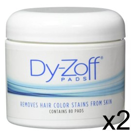 DY-OFF BARBER SALON BEAUTY DY-ZOFF HAIR COLOR DYE TINT STAIN REMOVER 80 PADS 2 PACK