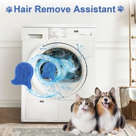 10 Pcs Pet Hair Remover for Laundry,Lint Fur Catcher for Washing Machine,Dog Hair Removal for Laundry,Reusable Hair Pet Fur Remover,Dryer Balls Sheets Pet Hair Catcher for Washer