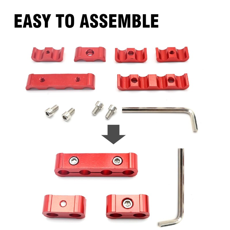 Hoypeyfiy 8/9/10mm Universal Spark Plug Wire Separator 12 Pcs Spark