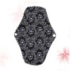 Baluue 3pcs Washable Bamboo Charcoal Sanitary Napkins Breathable Cloth for