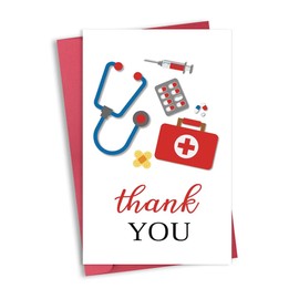 Doctor Nurse Thank You Card Gifts for Medical Hospital Staff Thank You Cards with Envelopes for Nurses Doctors Day Cards Large Appreciation Card for Nurses Doctor Appreciation Gifts for Nurses Doctors